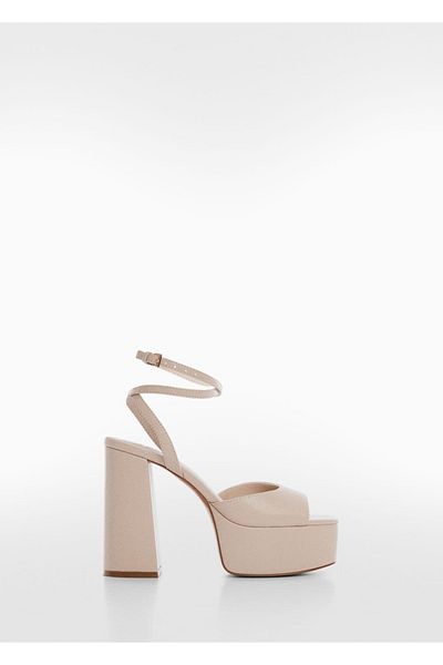 MANGO Woman Thick Sole Ankle Sandals