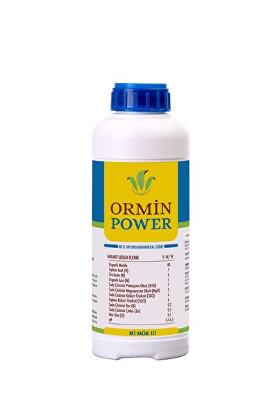 Ormin Power Yüksek Humik Ve Fulvik Asit Içerikli Sıvı Organomineral Yaprak Ve...