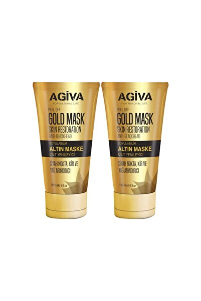 irtihal Agiva 2 Adet X 150 ml Gold Soyulabilir Maske Agiva