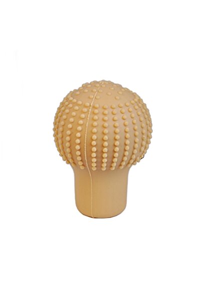 Oto Aksesuarcım Silicone Gear Shift Knob Cover Massage Round Beige