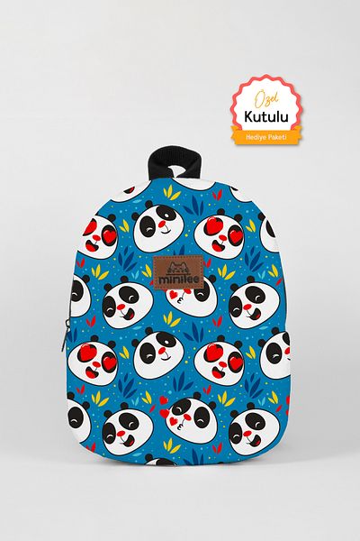 Minilee Cute Panda 0-8 Years - Παιδικό σακίδιο πλάτης νηπιαγωγείου, νηπιαγωγείου [ειδικό κουτί]