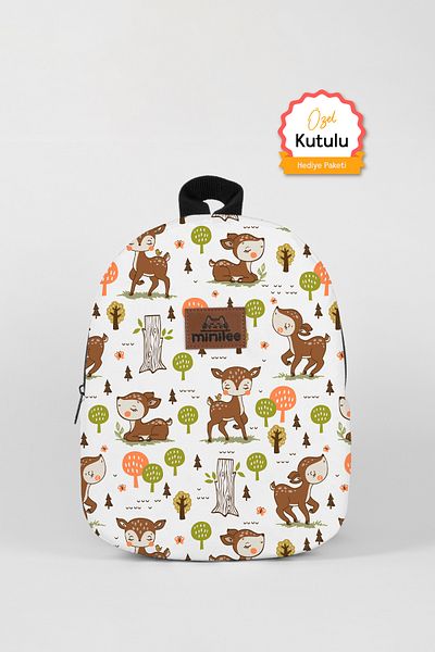 Minilee Shy Karacalar 0-8 Years - Nursery, Kindergarten Children's Backpack [with special box]