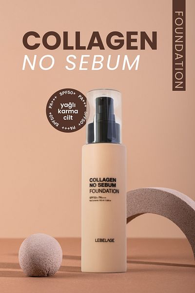 LEBELAGE Foundation for Oily and Combination Skin SPF 50+ PA +++ LEBELAGE Collagen No Sebum Foundation no: 13