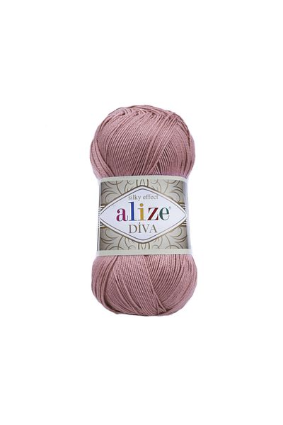 Alize Diva Mercerized Yarn - 354 Χρώματα Rose, 100 Γρ. 350 Μ