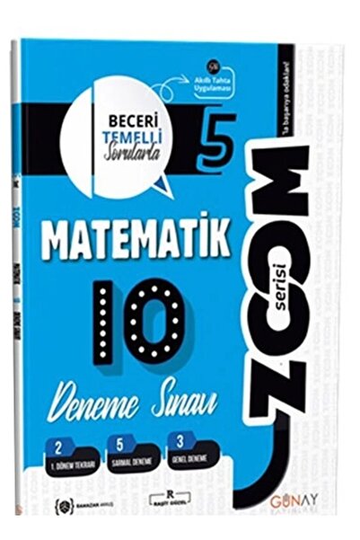 Günay Yayıncılık Günay Yayınları 5. Sınıf Matematik 10'lu Branş Denemeler