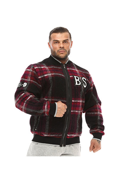 Big Sam Erkek Bordo Kışlık Yün Pilot Ceket Mont 4067