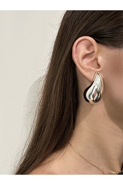 Okko Store Gözyaşı Damlası Model Büyük Boy Küpe