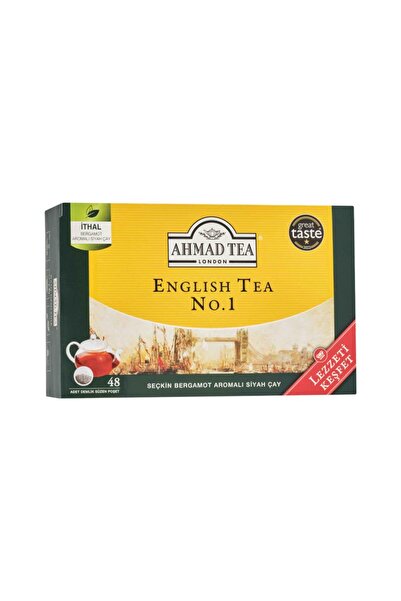 ahmad tea london Ahmad Tea English Tea No.1 Teapot Tea Bag 153.6 Gr 48 Pieces