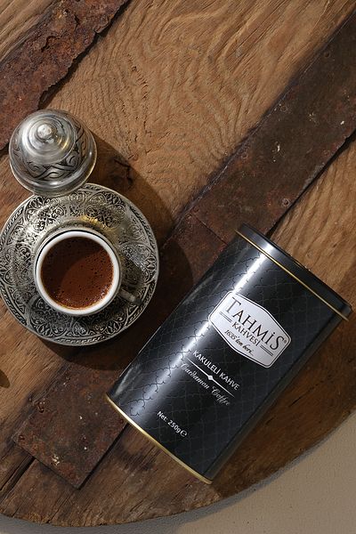 Tahmis Cardamomed Flavored Turkish Coffee Medium Roast 250 gr Tin