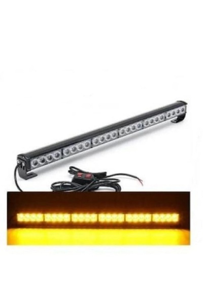 C9 Off Road Tepe Led Bar 12-24v Turuncu-turuncu Metal Gövde 120 Cm
