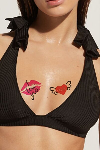Mecit Tuhafiye LOVE ÖPÜCÜK GEÇİCİ DÖVME