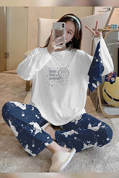 PEMBİŞ HOMEWEAR Bahd Rabbit Süpersoft Kadın Pijama Takımı 2986