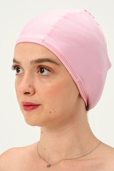 vawensea Lycra Cloth Swimmer Sea Pool Cap Candy Pink