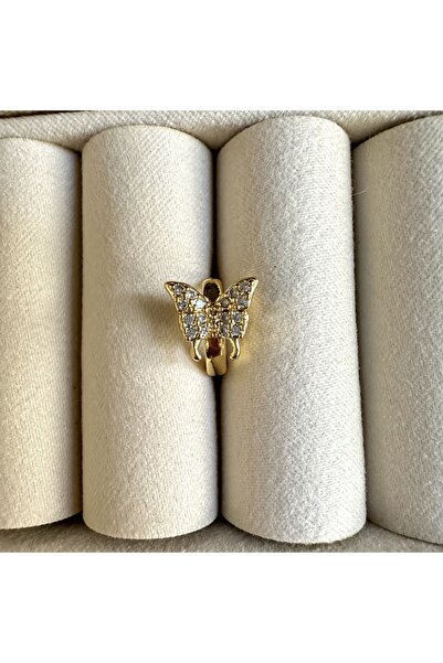 Okko Store Cerrahi Çelik Halka Kelebek Tragus Piercing