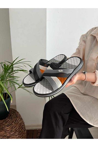 Behtah Kundura Orthopedic Massage Sole Daily Pool Bath Non-Slip Sole Men's Slippers