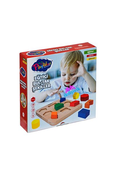 Play Wood Nessiworld Playwood Wooden Educational Bul Plug Shapes-389