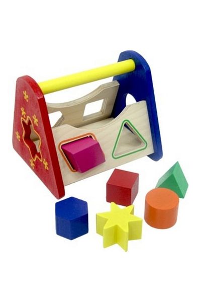 Play Wood Nessiworld Playwood Wooden Educational Bul Plug Shapes-389