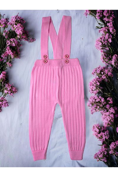 Asya Bebe Hanging Buttoned Baby Kids Knitwear Tights Salopet