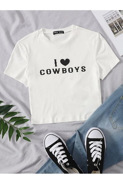 Jose Clothing ΓΥΝΑΙΚΕΙΑ ΛΕΥΚΗ ΕΚΠΤΩΜΕΝΗ ΚΟΝΤΟΜΑΝΙΚΗ ΣΤΟ ΣΩΜΑ OTURAN CROP TOP BABY TEE BLUZ