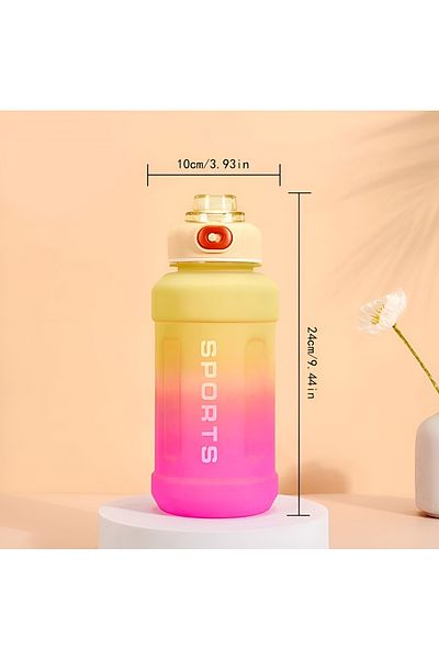 BLA GROUP Motivational Water Bottle Sports Written Sports Pilates Water Bottle with Motive Handle and Washable Water Bottle