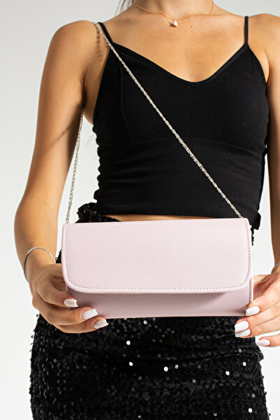 bibags Taška na večerní šaty se saténovým pudrem Portfolio Bag Clutch Bag