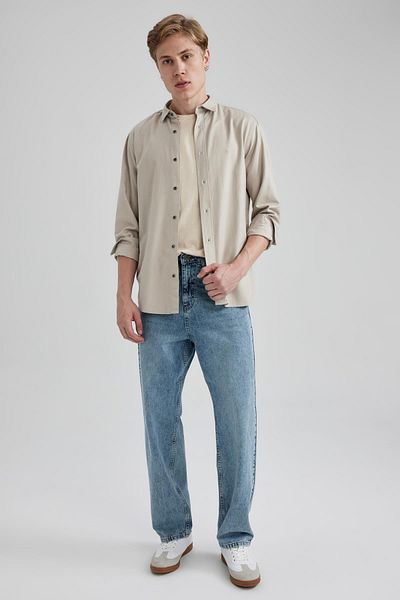 DeFacto Regular Fit Cotton Long Sleeve Shirt A4648ax23au