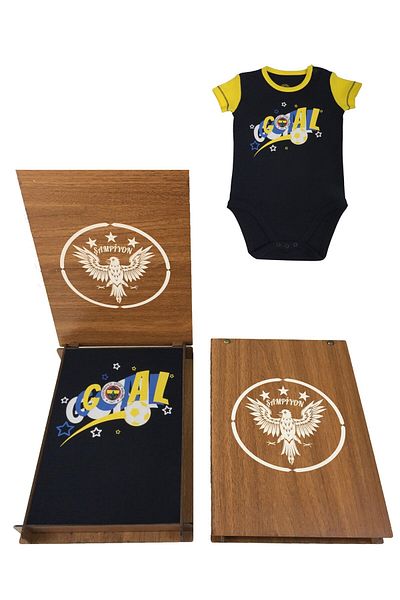Fenerbahçe Licensed Baby Goal Body Gift Canary Wooden box