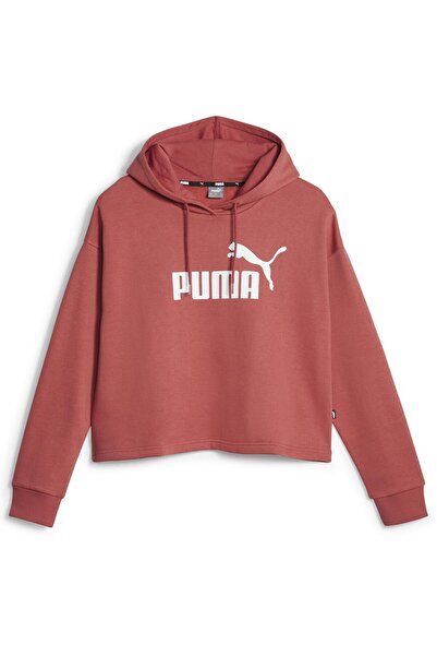 Puma Hanorac ESS Cropped Logo F Hanorac roșu pentru femei