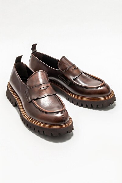 Elle Shoes Taba Deri Erkek Günlük Loafer
