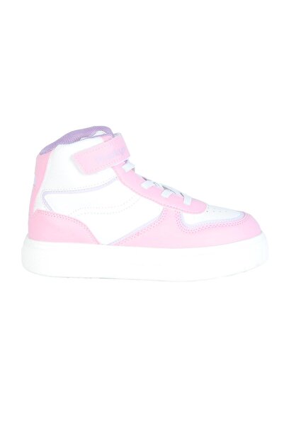 Pinokyo Pink Velcro High-top Girls' Sports Shoes