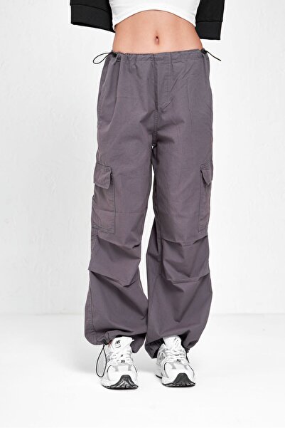 DEEFWEAR Y2k Baggy Tactical Kargo Paraşüt Pantolon