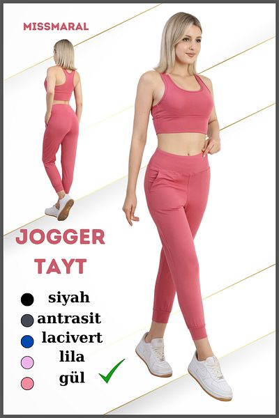 missmaral Τάση Jogger 106103   - ψηλόμεσο jogger, άνετη εφαρμογή, αθλητική εμφάνιση με διπλές πλαϊνές τσέπες