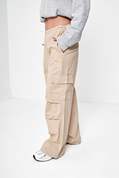 DEEFWEAR Y2k Baggy Tactical Kargo Paraşüt Pantolon