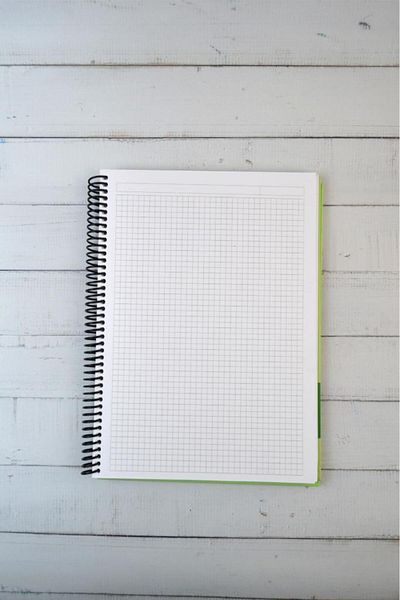Kids Like Mercury Blue 140 YP Spiral Hard Cover A4 Size Checked Notebook