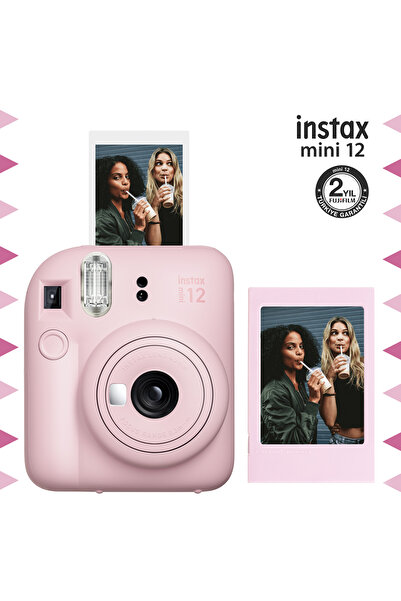 Fujifilm Instax mini 12 Pembe Fotoğraf Makinesi ve Fotoğraf Çerçeve Seti