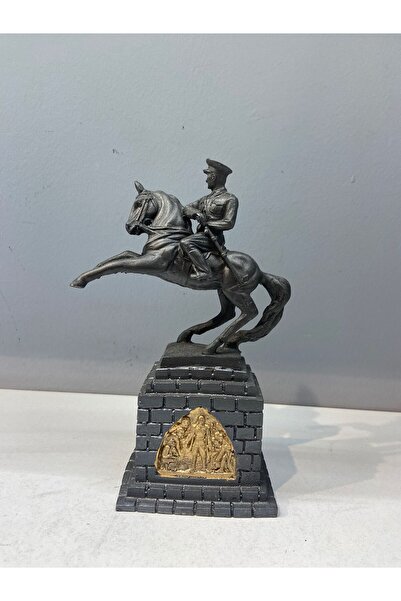 Peramari Dekoratif Polyester Atatürk Onur Anıtı Heykeli Siyah