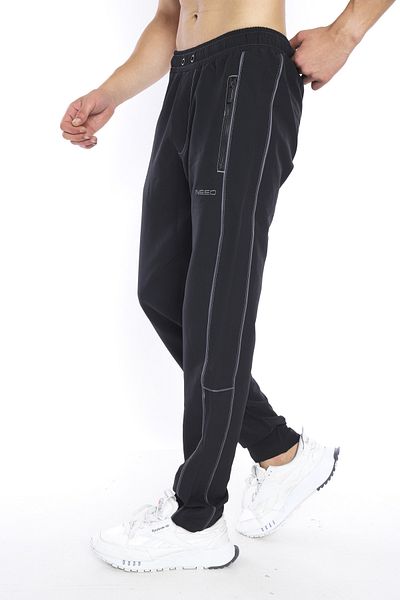 NEED LİFE Men's Black Double Woven Casual Trousers