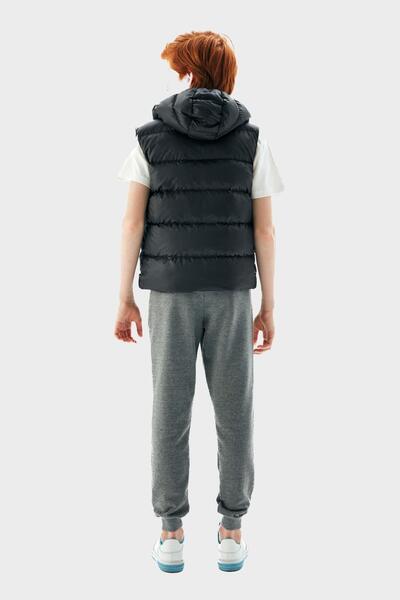 Nebbati Boy's Black Vest 23PFWNB3702