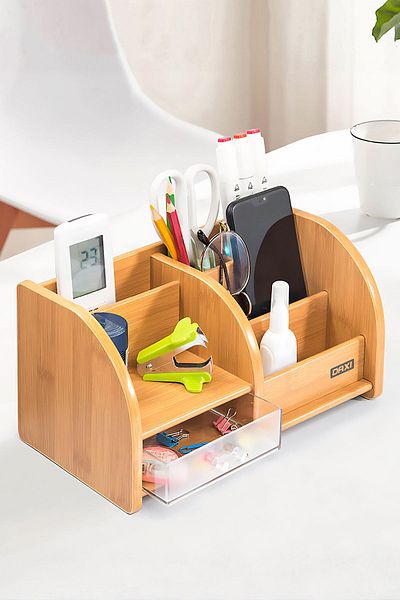 Daxi DX-403 Wooden Bamboo Desk Pen Holder