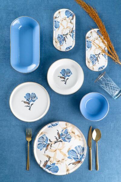 ACAR Amanda 6 Kişilik 27 Parça Yemek Takımı