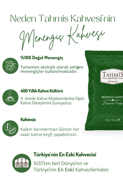 Tahmis 10'lu Sütlü Menengiç Kahvesi 100 gr Paket Seti