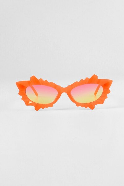 Kapin Shine Tasarım Çerçeve Güneş Gözlüğü - Turuncu