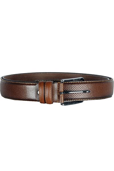ModeXL Ζώνη 3,5 cm Dot Pattern 4112 Χρώμα Φουντουκιού