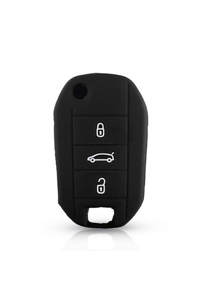 C9 Citroen C3 C4 C5 Silicone Key Case (Black)