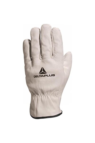 Delta Plus Fbn49 White Leather Work Gloves Argon Welding / Driver Driver Gloves 9"