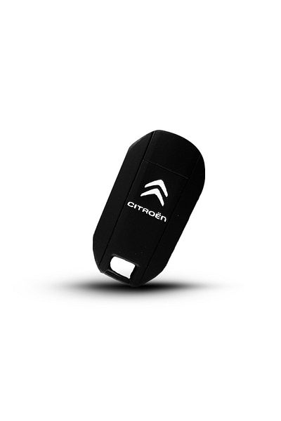 C9 Citroen C3 C4 C5 Silicone Key Case (Black)