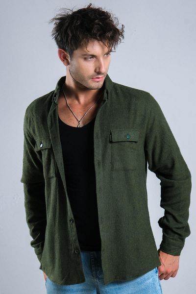ByTrend Χειμερινό πουκάμισο ξυλοκόπο με σιδερένια κουμπιά MAR 4145