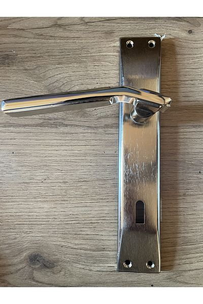 bersayapı Azra Mirrored Room Door Handle Nickel Satin 1 Set