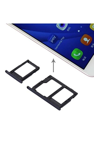 AXYA Samsung Galaxy J7 Prime Çift Sim Hafıza Sim Kart Kapağı