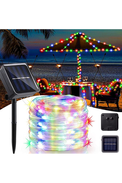 miletus Güneş Enerjili Bahçe Lambası 10 2 Metre Peri Led Paket Gunes Enerjili...